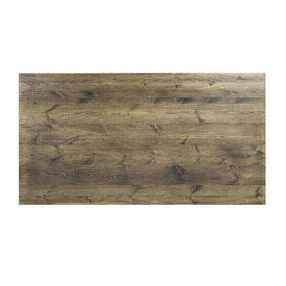 BISTRO ΤΡΑΠΕΖΙ BAR ΜΑΥΡΟ ΜΕΤΑΛΛΟ ΞΥΛΟ 120x65x108