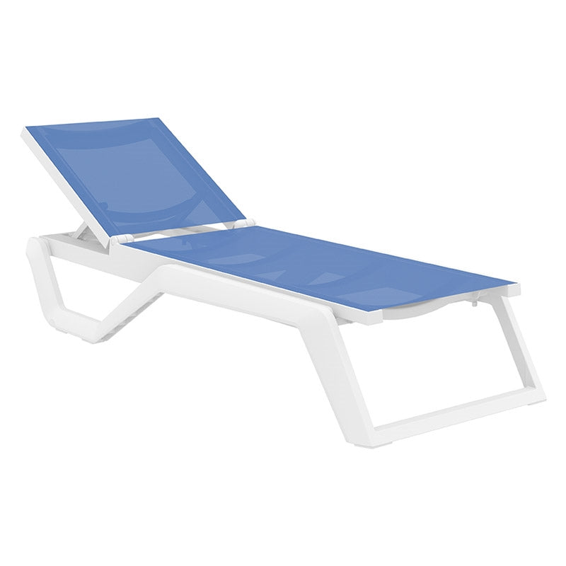 RIO PRO ΞΑΠΛΩΣΤΡΑ WHITE/BLUE ΠΟΛ/ΝΙΟΥ 190x70x33