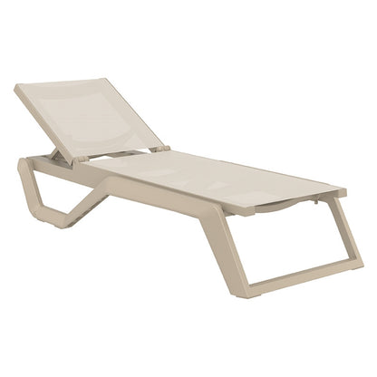 RIO PRO SUN LOUNGER TAUPE/TAUPE POLYESTER 190x70x33