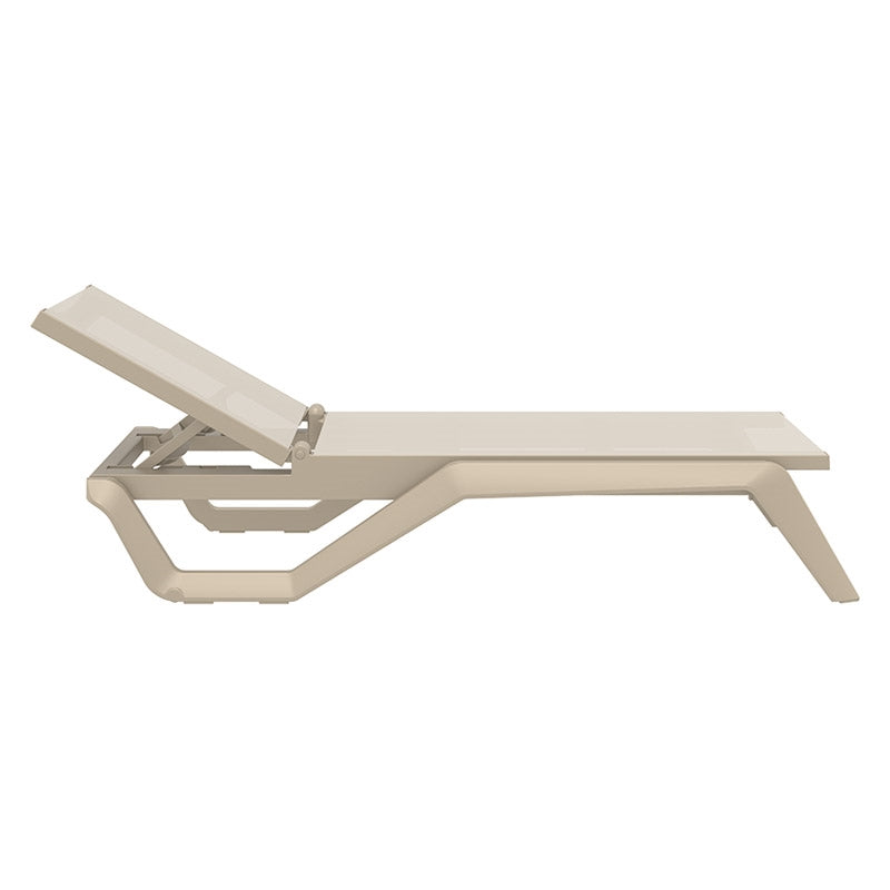 RIO PRO SUN LOUNGER TAUPE/TAUPE POLYESTER 190x70x33
