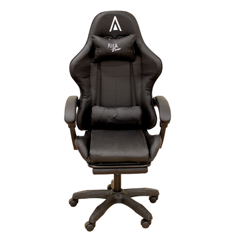A9950 BLACK PVC GAMING ARMCHAIR WITH FOOTREST 61x62x45-118/54-127