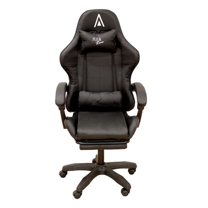 A9950 BLACK PVC GAMING ARMCHAIR WITH FOOTREST 61x62x45-118/54-127