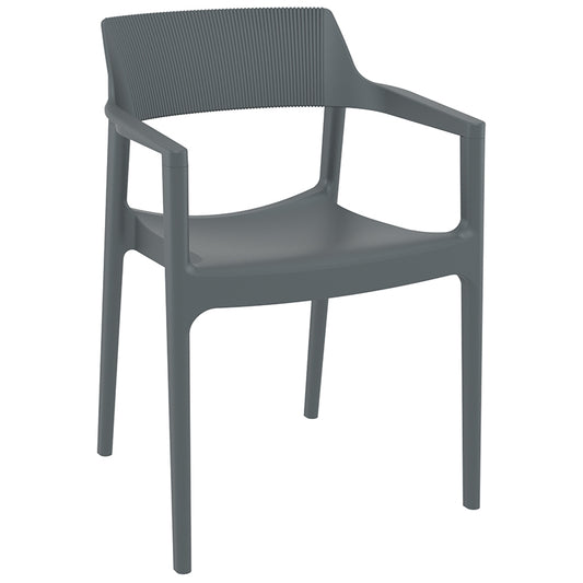 TULUM DARK GREY ΠΟΛΥΘΡΟΝΑ ΠΟΛ/ΝΙΟΥ 55x52x79
