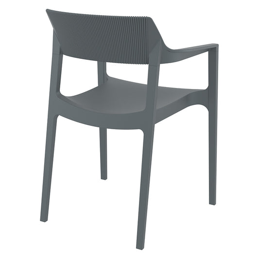 TULUM DARK GREY ΠΟΛΥΘΡΟΝΑ ΠΟΛ/ΝΙΟΥ 55x52x79