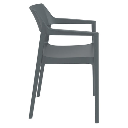TULUM DARK GREY ΠΟΛΥΘΡΟΝΑ ΠΟΛ/ΝΙΟΥ 55x52x79