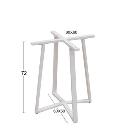 BISTRO ΛΕΥΚΗ ΒΑΣΗ ΜΕΤΑΛΛΙΚΗ ΜΕ ΡΕΓ/ΡΟΥΣ 60x60x72