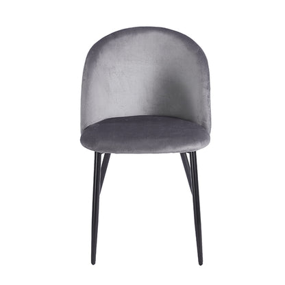 RIO GREY VELVET ΥΦΑΣΜΑ ΚΑΡΕΚΛΑ ΜΕΤΑΛΛΙΚΗ 50x52x81