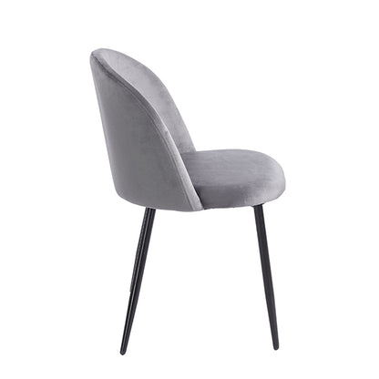 RIO GREY VELVET ΥΦΑΣΜΑ ΚΑΡΕΚΛΑ ΜΕΤΑΛΛΙΚΗ 50x52x81