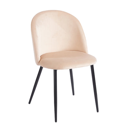 RIO BEIGE VELVET ΥΦΑΣΜΑ ΚΑΡΕΚΛΑ ΜΕΤΑΛΛΙΚΗ 50x52x81