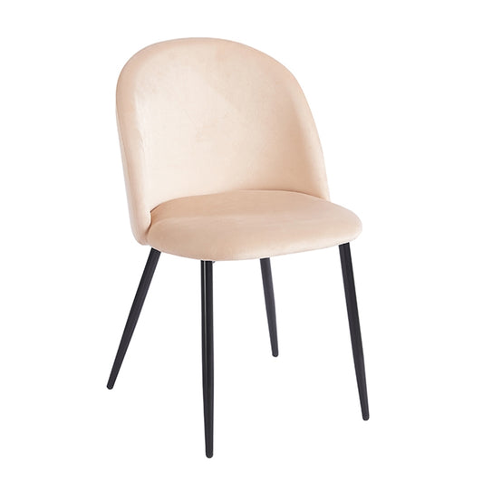RIO BEIGE VELVET ΥΦΑΣΜΑ ΚΑΡΕΚΛΑ ΜΕΤΑΛΛΙΚΗ 50x52x81