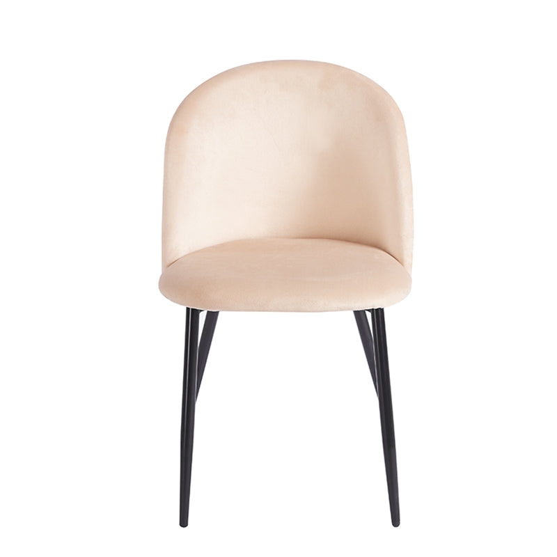 RIO BEIGE VELVET ΥΦΑΣΜΑ ΚΑΡΕΚΛΑ ΜΕΤΑΛΛΙΚΗ 50x52x81