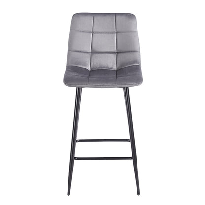 NORA GREY VELVET ΥΦΑΣΜΑ ΣΚΑΜΠΟ ΜΕΤΑΛΛΙΚΟ 45x41x65-99