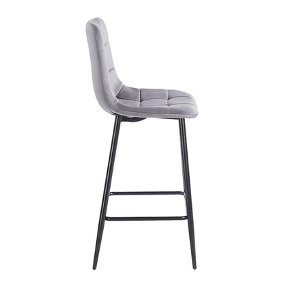 NORA GREY VELVET ΥΦΑΣΜΑ ΣΚΑΜΠΟ ΜΕΤΑΛΛΙΚΟ 45x41x65-99