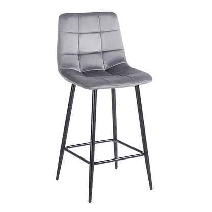 NORA GREY VELVET ΥΦΑΣΜΑ ΣΚΑΜΠΟ ΜΕΤΑΛΛΙΚΟ 45x41x65-99