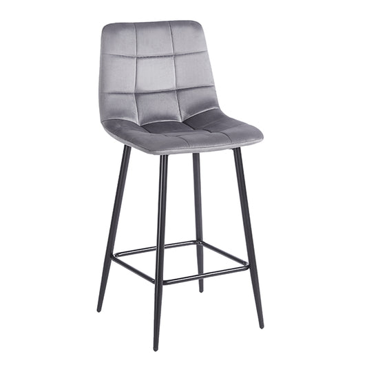 NORA GREY VELVET ΥΦΑΣΜΑ ΣΚΑΜΠΟ ΜΕΤΑΛΛΙΚΟ 45x41x65-99