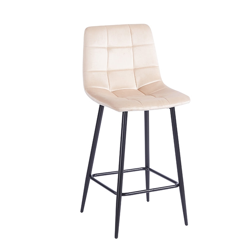 NORA BEIGE VELVET ΥΦΑΣΜΑ ΣΚΑΜΠΟ ΜΕΤΑΛΛΙΚΟ 45x41x65-99