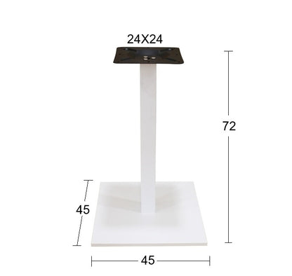 FLAT PROMO ΛΕΥΚΗ (Π/Ρ) ΒΑΣΗ ΜΕΤΑΛΛΙΚΗ ΜΕ ΡΕΓ/ΡΟΥΣ 45x45x72