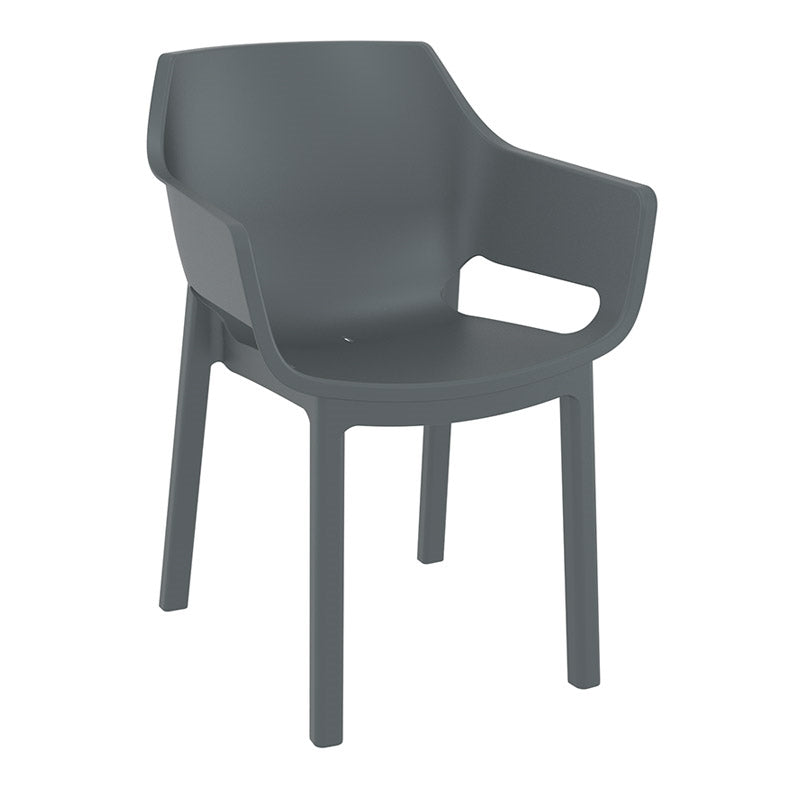 DORA DARK GREY ΠΟΛΥΘΡΟΝΑ ΠΟΛ/ΝΙΟΥ 58x59x80