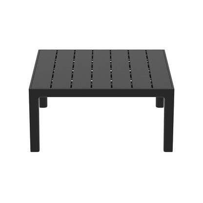 PORTOFINO LOUNGE ΤΡΑΠΕΖΙ BLACK ΠΟΛ/ΝΙΟΥ 70x70x33