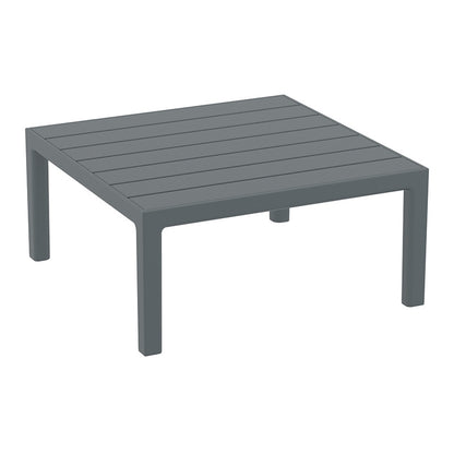 PORTOFINO LOUNGE ΤΡΑΠΕΖΙ DARK GREY ΠΟΛ/ΝΙΟΥ 70x70x33