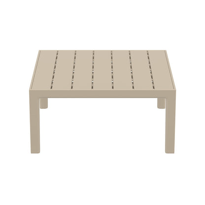 PORTOFINO LOUNGE TABLE TAUPE POLYRATTAN 70x70x33