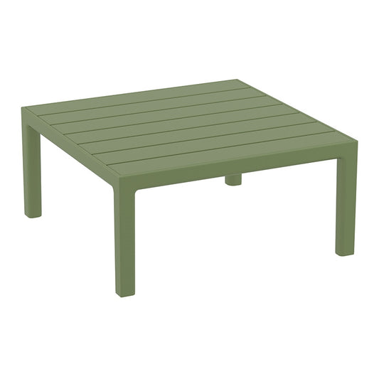PORTOFINO LOUNGE ΤΡΑΠΕΖΙ OLIVE GREEN ΠΟΛ/ΝΙΟΥ 70x70x33
