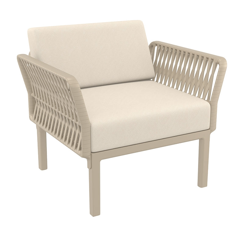 PORTOFINO LOUNGE ΠΟΛΥΘΡΟΝΑ TAUPE/ΜΑΞ. BEIGE ΠΟΛ/ΝΙΟΥ 90x80x69