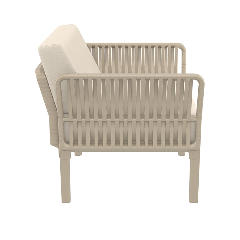 PORTOFINO LOUNGE ΠΟΛΥΘΡΟΝΑ TAUPE/ΜΑΞ. BEIGE ΠΟΛ/ΝΙΟΥ 90x80x69