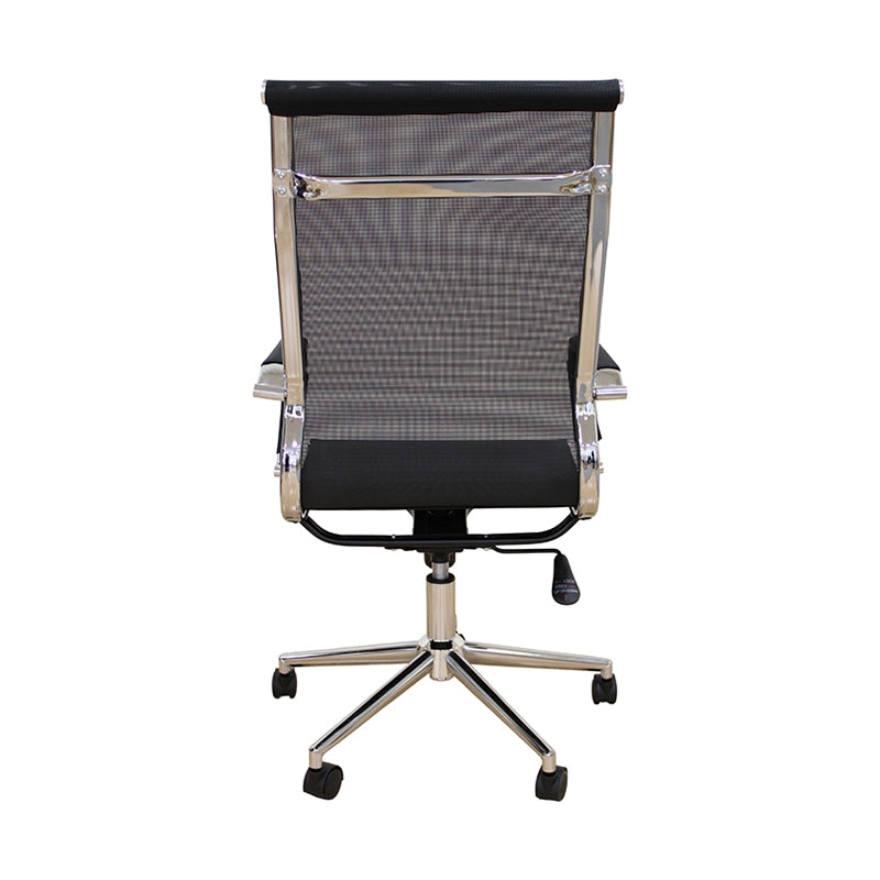 A9954 ΜΑΥΡΟ PU/MESH ΠΟΛΥΘΡΟΝΑ ΓΡΑΦΕΙΟΥ 53x58x46-105/55-115