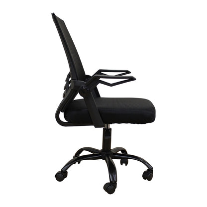 A1830 ΜΑΥΡΟ/ΜΑΥΡΟ MESH ΠΟΛ/ΝΑ ΓΡΑΦΕΙΟΥ 62X54X44-91/53-100εκ.