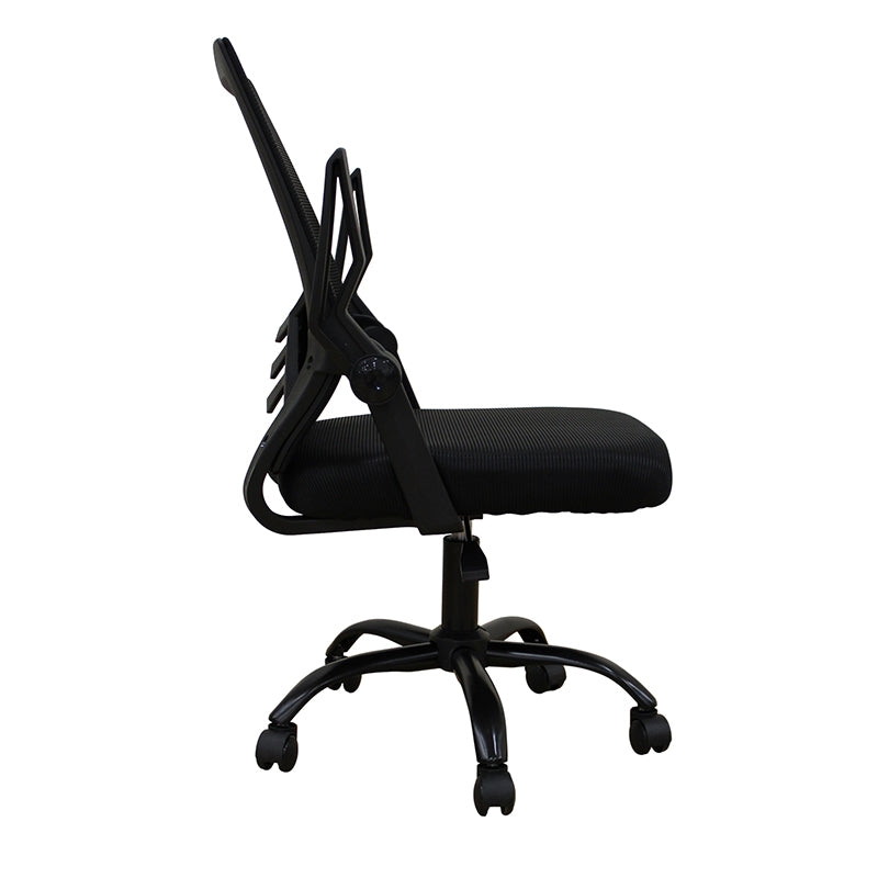 A1830 ΜΑΥΡΟ/ΜΑΥΡΟ MESH ΠΟΛ/ΝΑ ΓΡΑΦΕΙΟΥ 62X54X44-91/53-100εκ.