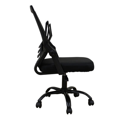 A1830 ΜΑΥΡΟ/ΜΑΥΡΟ MESH ΠΟΛ/ΝΑ ΓΡΑΦΕΙΟΥ 62X54X44-91/53-100εκ.