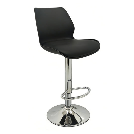Σκαμπό Μπαρ 2 Τμχ Bar49 Black PU/PVC 39x45x102