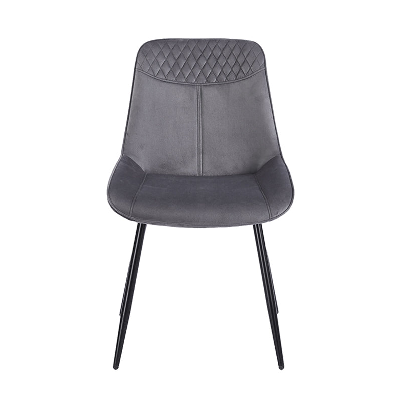 TEREA GREY VELVET ΥΦΑΣΜΑ ΚΑΡΕΚΛΑ ΜΕΤΑΛΛΙΚΗ 51x58x87