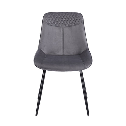 TEREA GREY VELVET ΥΦΑΣΜΑ ΚΑΡΕΚΛΑ ΜΕΤΑΛΛΙΚΗ 51x58x87
