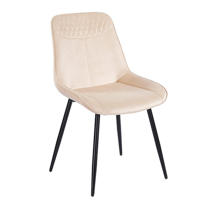 TEREA BEIGE VELVET ΥΦΑΣΜΑ ΚΑΡΕΚΛΑ ΜΕΤΑΛΛΙΚΗ 51x58x87