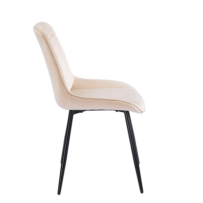 TEREA BEIGE VELVET ΥΦΑΣΜΑ ΚΑΡΕΚΛΑ ΜΕΤΑΛΛΙΚΗ 51x58x87