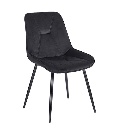 SILVIA BLACK VELVET ΥΦΑΣΜΑ ΚΑΡΕΚΛΑ ΜΕΤΑΛΛΙΚΗ 51x58x87