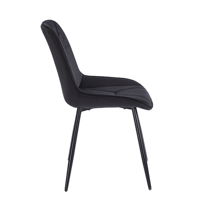 SILVIA BLACK VELVET ΥΦΑΣΜΑ ΚΑΡΕΚΛΑ ΜΕΤΑΛΛΙΚΗ 51x58x87