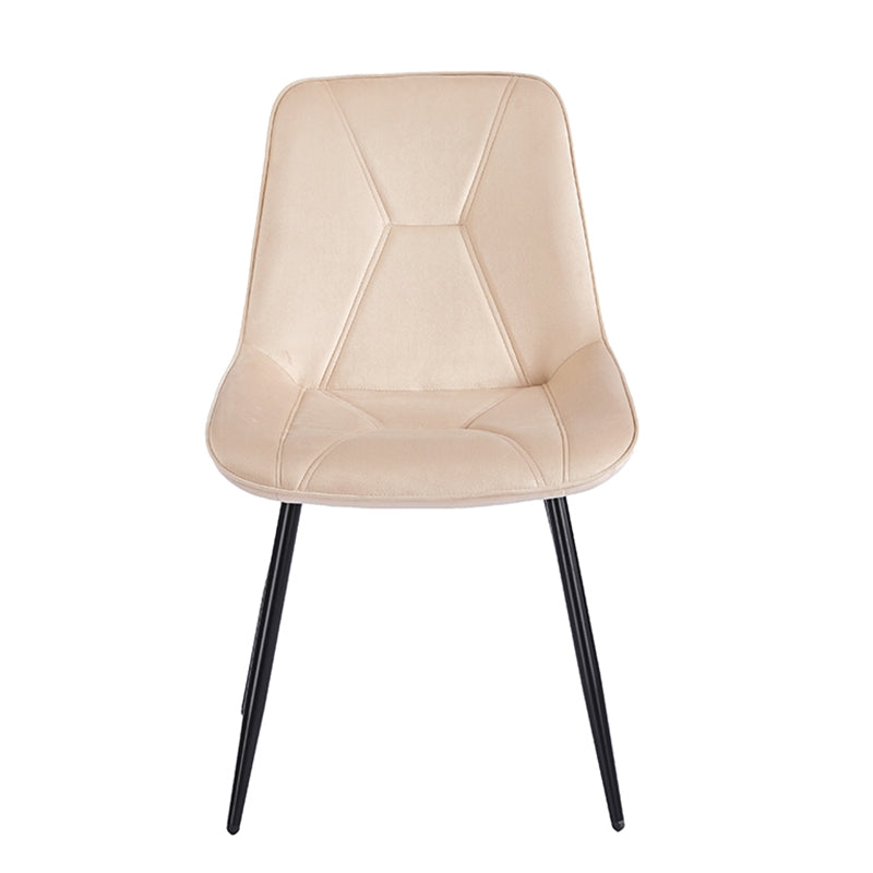 SILVIA BEIGE VELVET ΥΦΑΣΜΑ ΚΑΡΕΚΛΑ ΜΕΤΑΛΛΙΚΗ 51x58x87