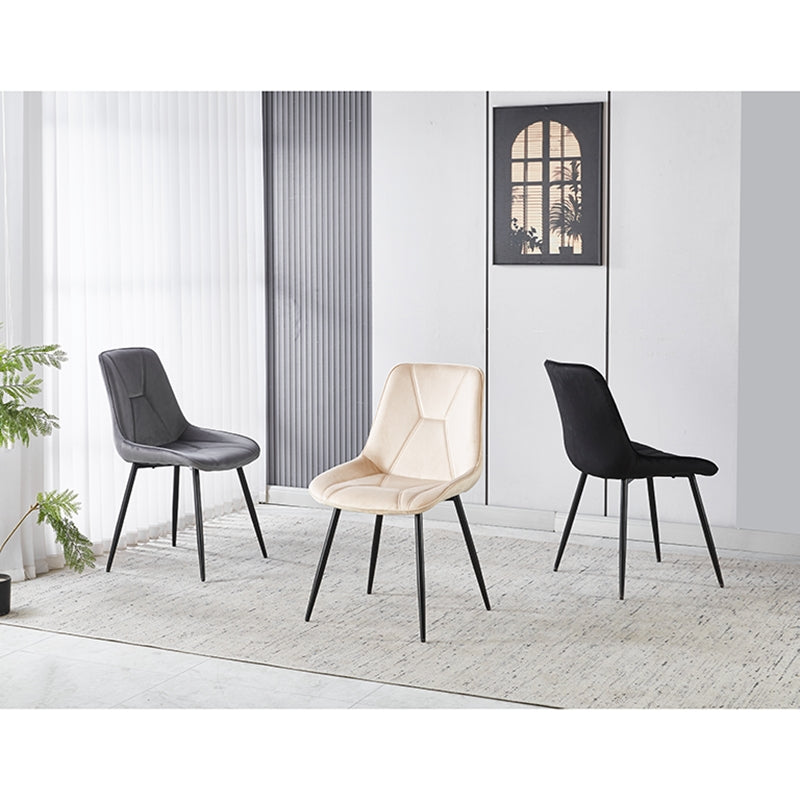 SILVIA BEIGE VELVET ΥΦΑΣΜΑ ΚΑΡΕΚΛΑ ΜΕΤΑΛΛΙΚΗ 51x58x87