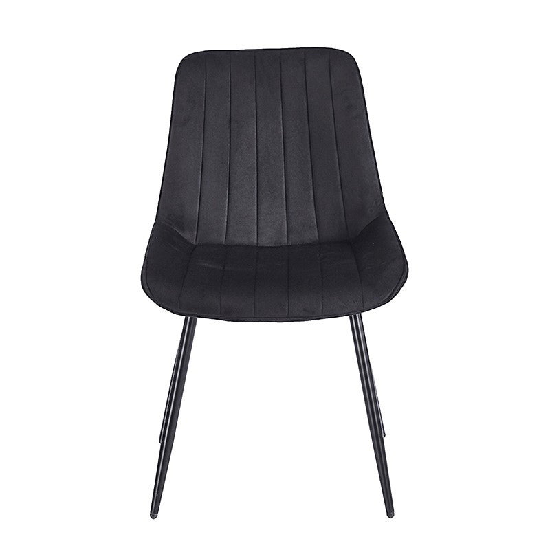 BONY BLACK VELVET ΥΦΑΣΜΑ ΚΑΡΕΚΛΑ ΜΕΤΑΛΛΙΚΗ 51x58x87
