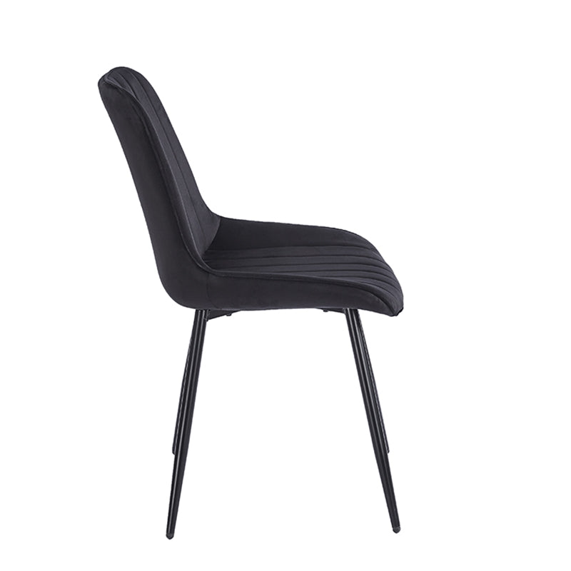 BONY BLACK VELVET ΥΦΑΣΜΑ ΚΑΡΕΚΛΑ ΜΕΤΑΛΛΙΚΗ 51x58x87