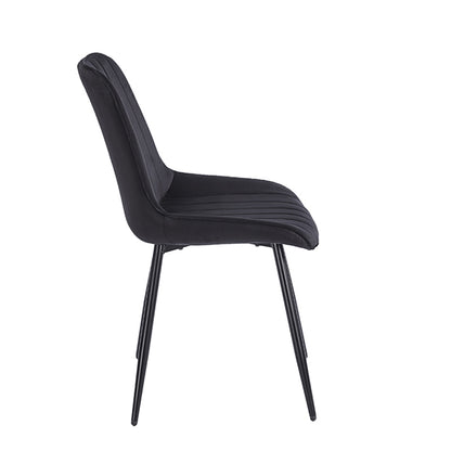 BONY BLACK VELVET ΥΦΑΣΜΑ ΚΑΡΕΚΛΑ ΜΕΤΑΛΛΙΚΗ 51x58x87