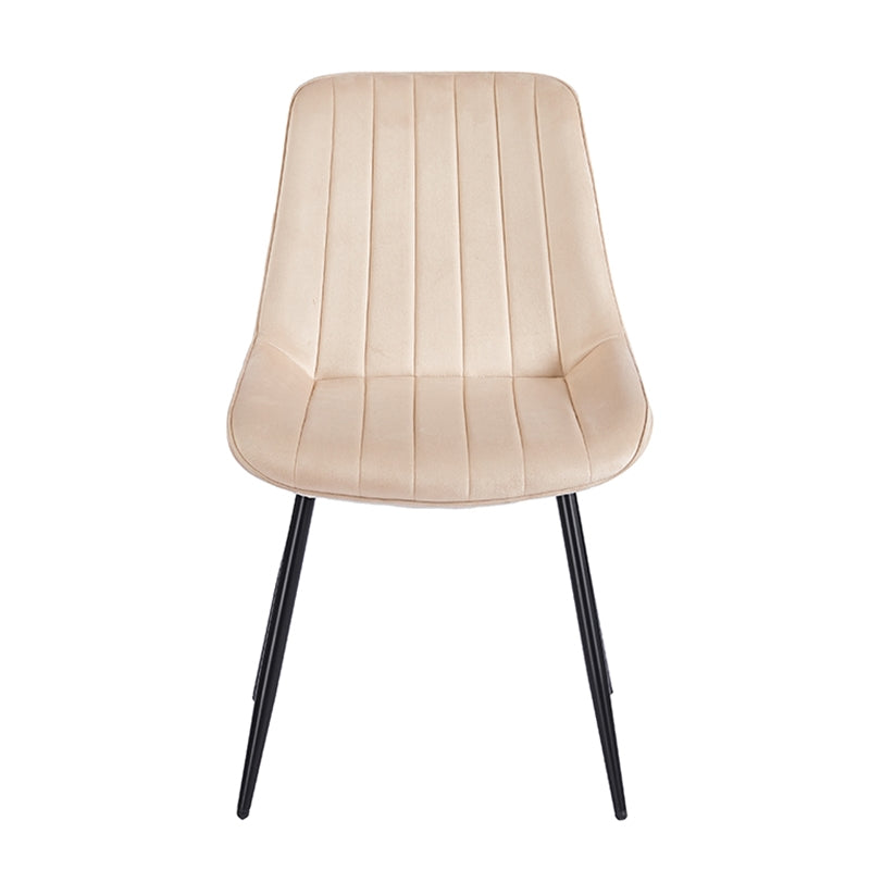 BONY BEIGE VELVET ΥΦΑΣΜΑ ΚΑΡΕΚΛΑ ΜΕΤΑΛΛΙΚΗ 51x58x87