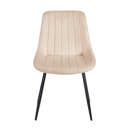 BONY BEIGE VELVET ΥΦΑΣΜΑ ΚΑΡΕΚΛΑ ΜΕΤΑΛΛΙΚΗ 51x58x87
