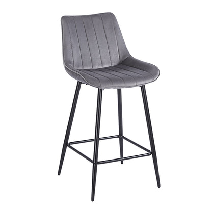 REPO GREY VELVET ΥΦΑΣΜΑ ΣΚΑΜΠΟ ΜΕΤΑΛΛΙΚΟ 48x49x66-96