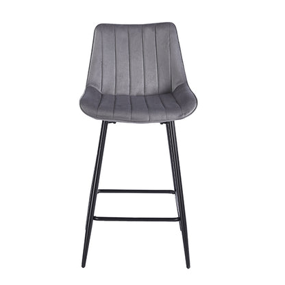 REPO GREY VELVET ΥΦΑΣΜΑ ΣΚΑΜΠΟ ΜΕΤΑΛΛΙΚΟ 48x49x66-96