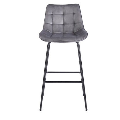 ERMINA GREY VELVET ΥΦΑΣΜΑ ΣΚΑΜΠΟ ΜΕΤΑΛΛΙΚΟ 49x50x75-104