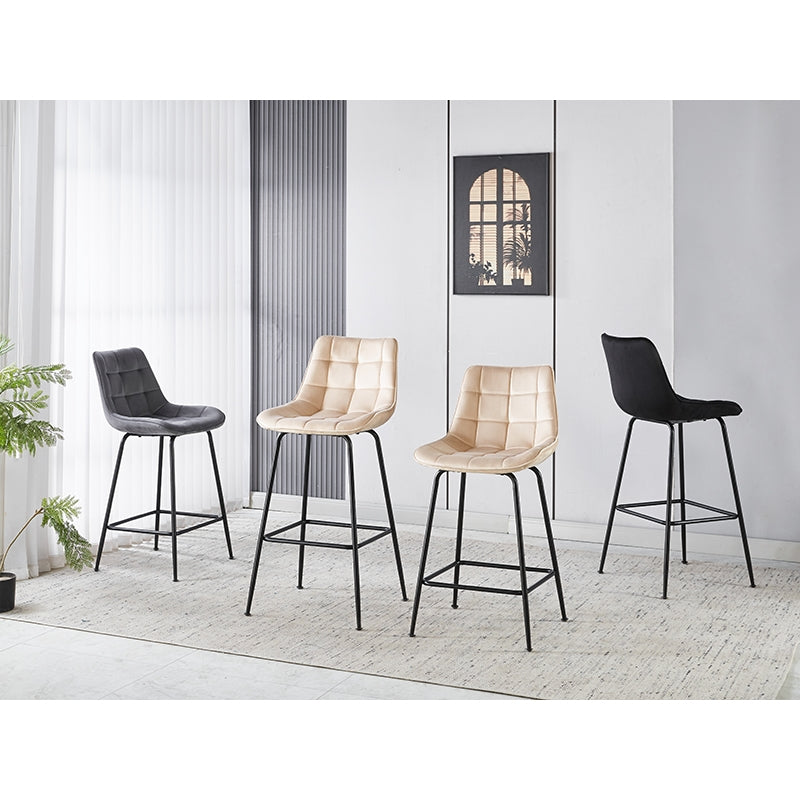 ERMINA BLACK VELVET ΥΦΑΣΜΑ ΣΚΑΜΠΟ ΜΕΤΑΛΛΙΚΟ 49x50x75-104